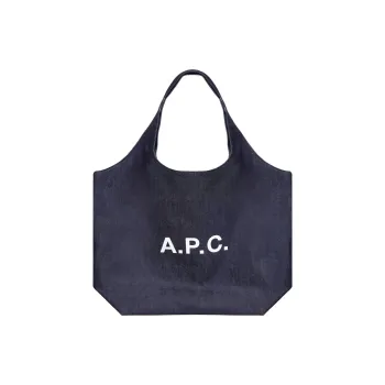A.P.C Logo Printed Large Tote Bag