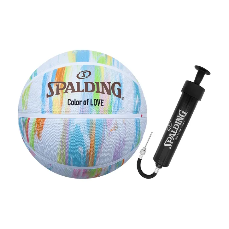 SPALDING Trend Series Rubber Basketball White Size 7 Training-3