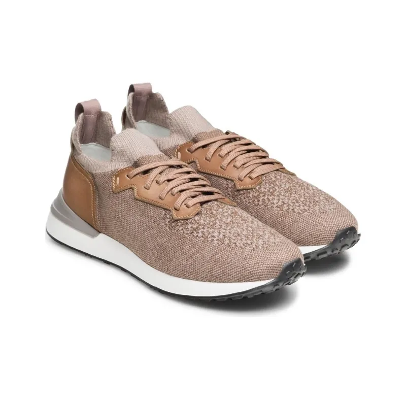Magnanni Stratus Lyteknit Low-Top Casual Shoes Men's Brown-2