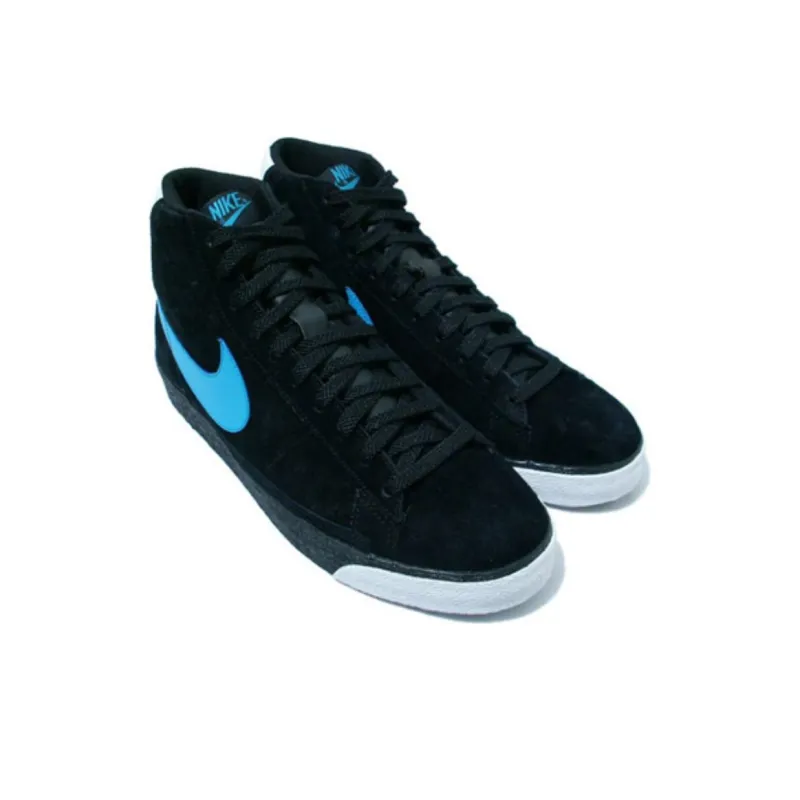 Nike Blazer High Black/Vivid Blue White-2