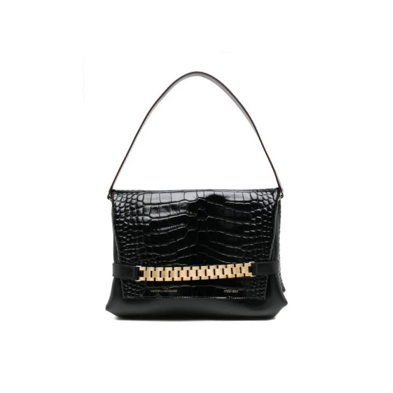 Victoria Beckham Embossed Chain Pouch Bag-8