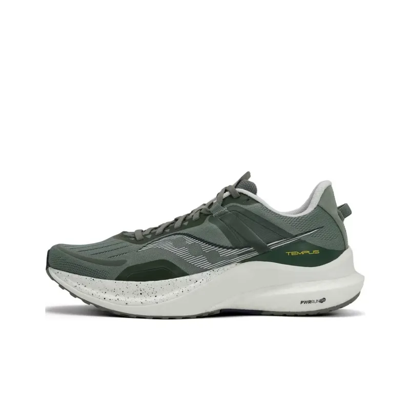 Saucony Tempus Cushioning, Slip Resistant, And Breathable Low Top Training Running Shoes Men's Gray-0