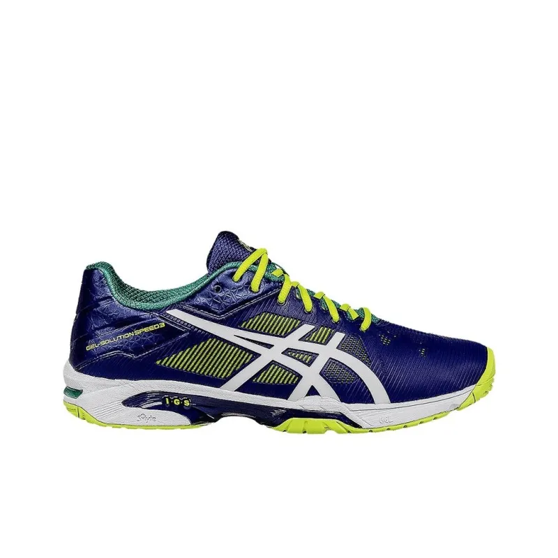 Asics Gel-Solution Speed 3 Running Shoes Men Low-Top Blue/Yellow-1