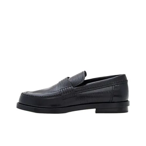 Alexander McQueen Embossed Slip On Loafers
