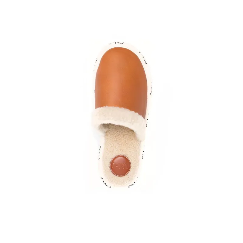 Chloe Closed Toe Slippers Women's Tan-2