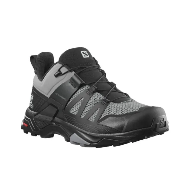 SALOMON X Ultra 4 Cushioning Anti Slip And Wear Resistant Low Top Running Shoes Men's Black Gray-2