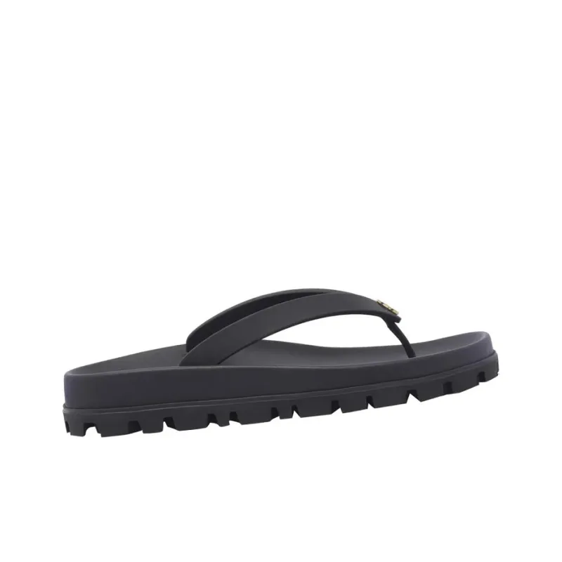 MIU MIU Slip Resistant Flip Flops Women's Black-1