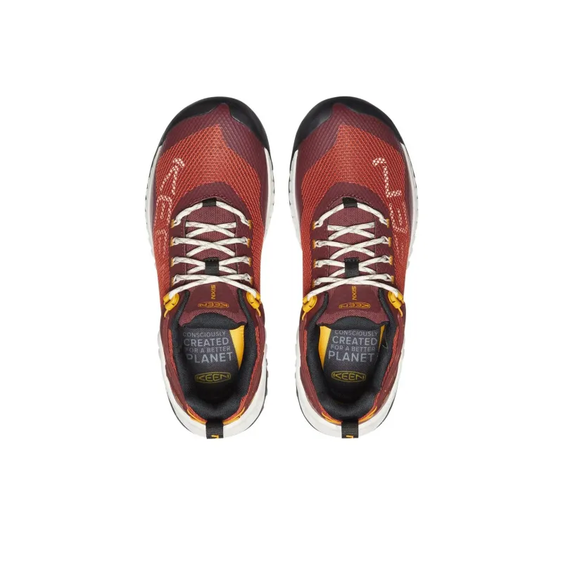 KEEN NXIS EVO Cushioning, Slip Resistant, Waterproof, And Breathable Low Top Hiking Shoes Women's Red-3