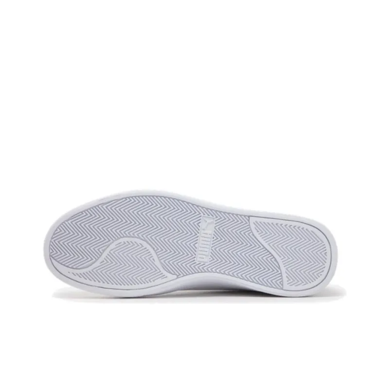 PUMA Shuffle Perf Anti Slip Wear Resistant Low Top Skateboard Shoes Unisex White Gold-4