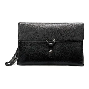 DOSRFINI Genuine Leather Clutch Men's Black