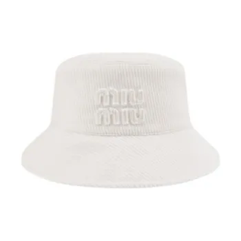 MIU MIU   Bucket Hats Women's White/Blue/Brown