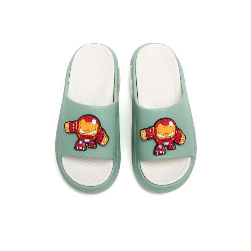 MARVEL Slip-Resistant Slide Slippers Unisex Avocado Ecru-2