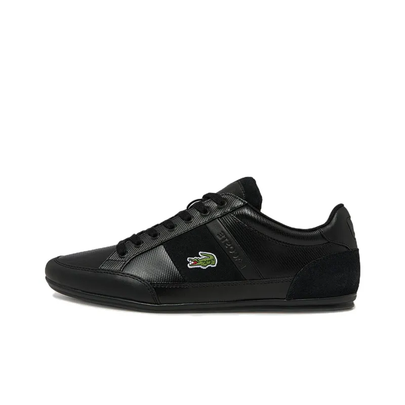 LACOSTE Chaymon Low-Top Skateboard Shoes Men's Black-0
