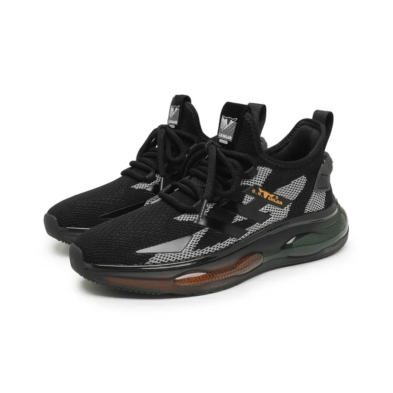G.N.SHIJIA Casual Shoes Men Low Top Black/White-2