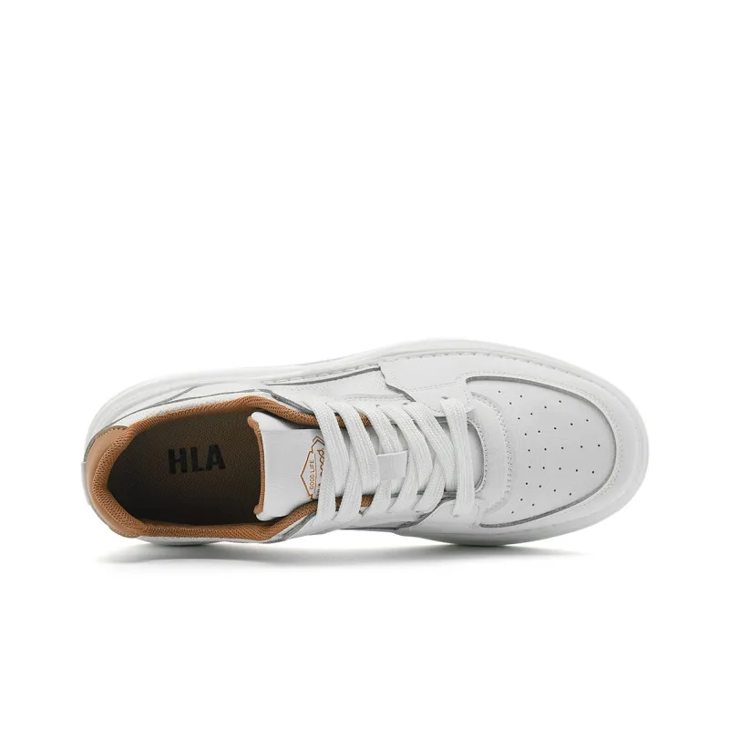 HLA Casual Skateboard Shoes With Perforated Breathable Comfortable Sports Sneakers Men's-9