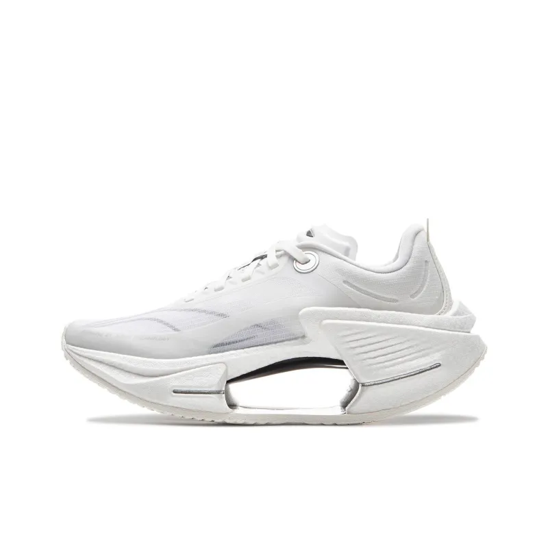 LiNing Shadow 3 ESSENTIAL Cushioning Anti Slip And Wear Resistant Support Rebound Low Top Running Shoes Women's White-0