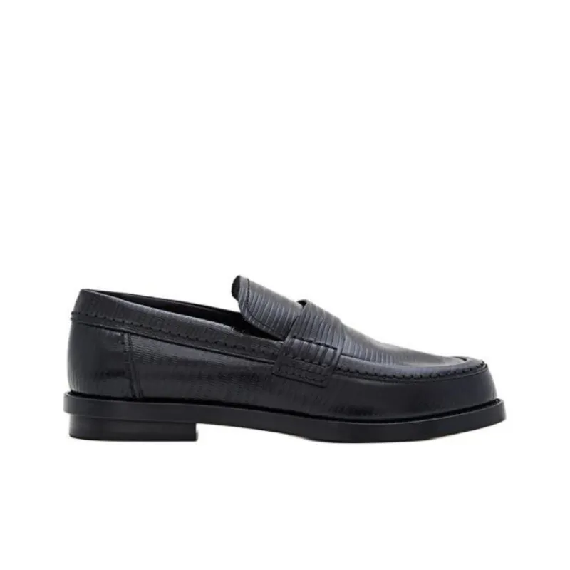Alexander McQueen Embossed Slip On Loafers-1