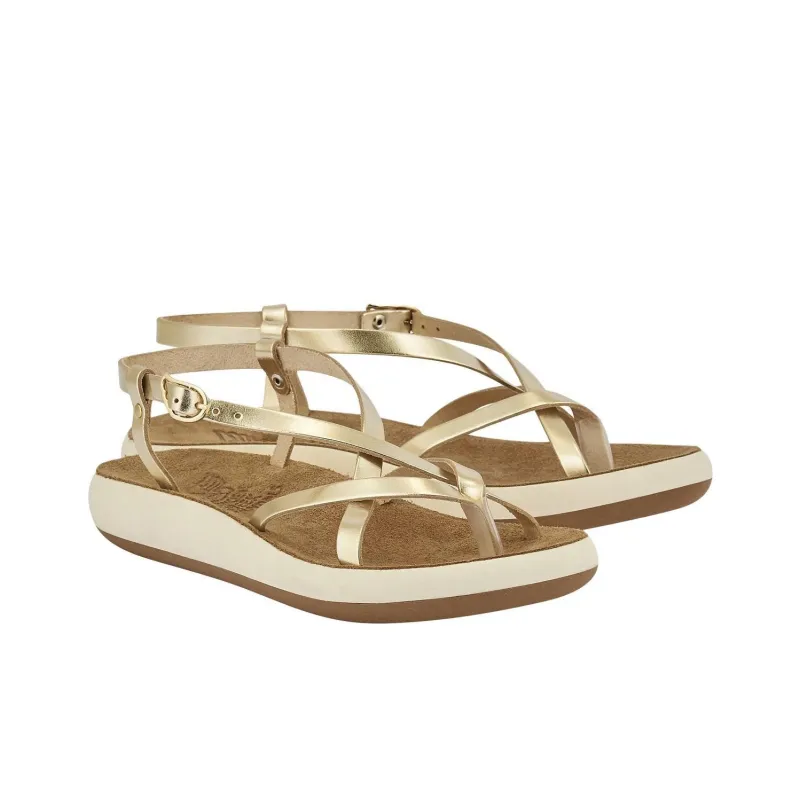 ANCIENT GREEK SANDALS Semele Comfort Strap Sandals Women's Light Gold-2