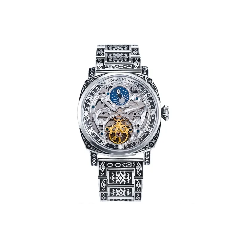 VRQ X2 Watch Automatic Mechanical Movement Watch Men's Watches Cut Out Dial-5