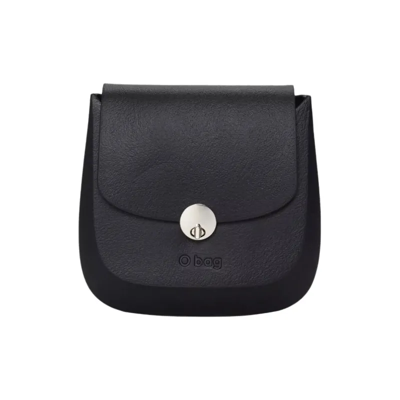O Bag Thermoplastic Compound One Shoulder Crossbody Clutches Women's Black-0