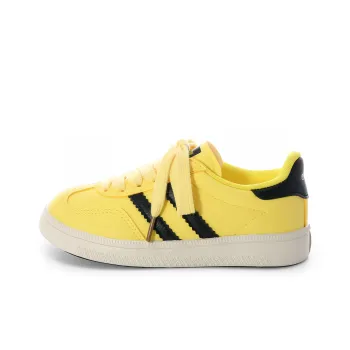 Lovely You German Army Trainers Lightweight Low Top Casual Shoes Women's Yellow
