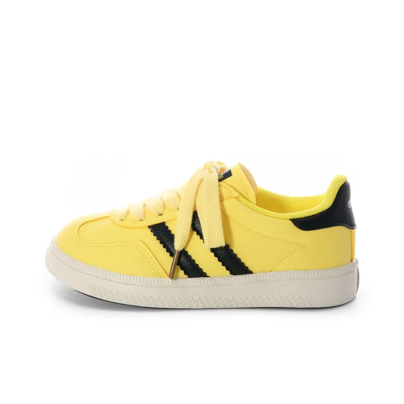 Lovely You German Army Trainers Lightweight Low Top Casual Shoes Women's Yellow-0