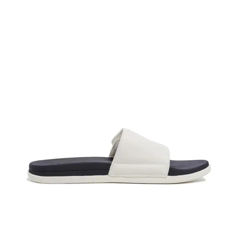 FILA Rubber Sole Abrasion Resistant Slide Slippers Unisex Blue White Korean Style-1
