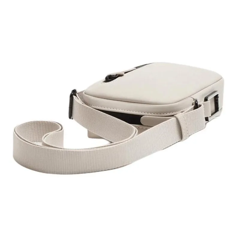 ZARA Artificial Leather Crossbody Bag Shoulder Bag Men's Gray White-2