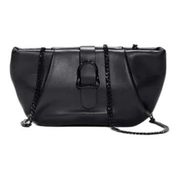 SENREVE Leather Horn Puffy Handbag Shoulder Bag Women's Black