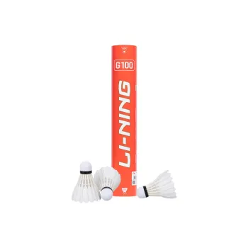 LiNing G100 Goose Feather Shuttlecock 12 Pack Goose Feather Middle Board Duck Feather Outdoor Indoor Shuttlecocks