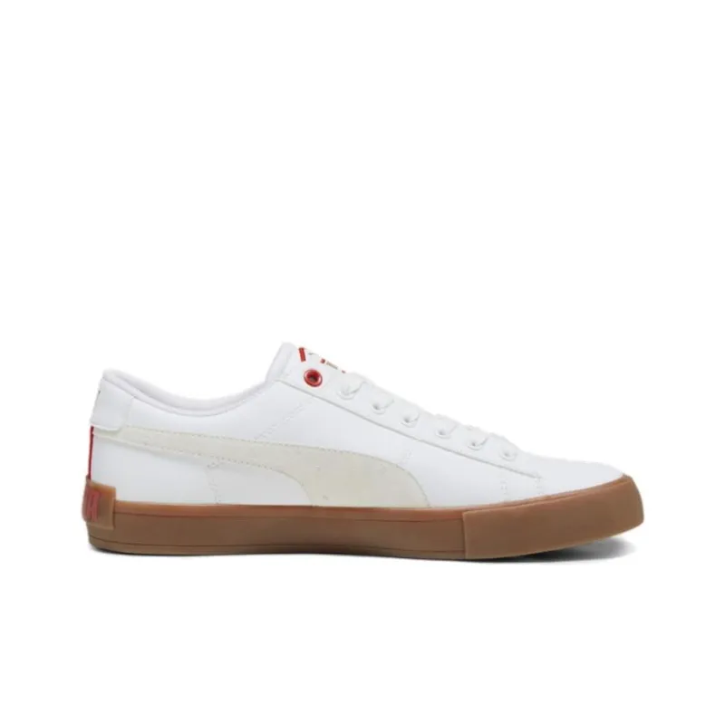 PUMA Bari Anti Slip Wear Resistant Low Top Skateboard Shoes Unisex White-1