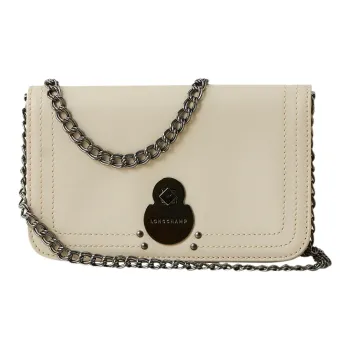 LONGCHAMP Leather Shoulder Bag, Crossbody Bag Women's Earth Yellow