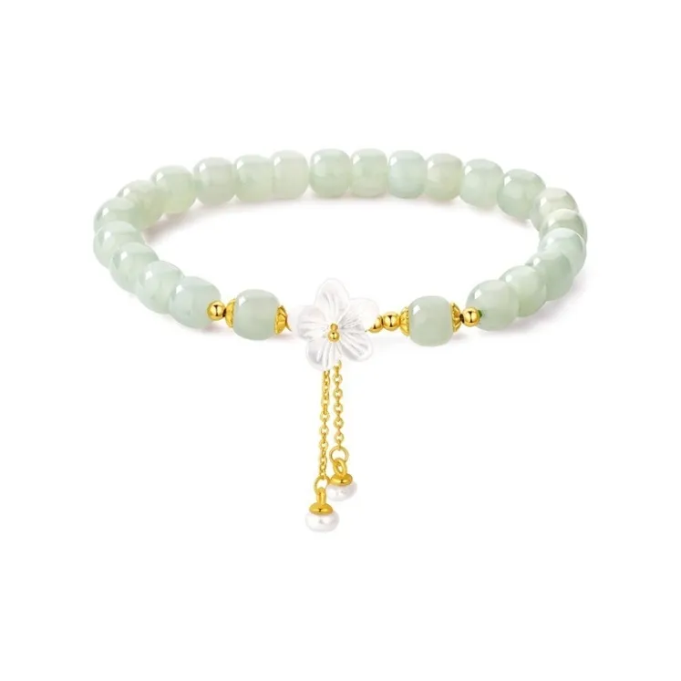 Green Craftsman Hetian Jade Bracelets Women's Green Jade-0