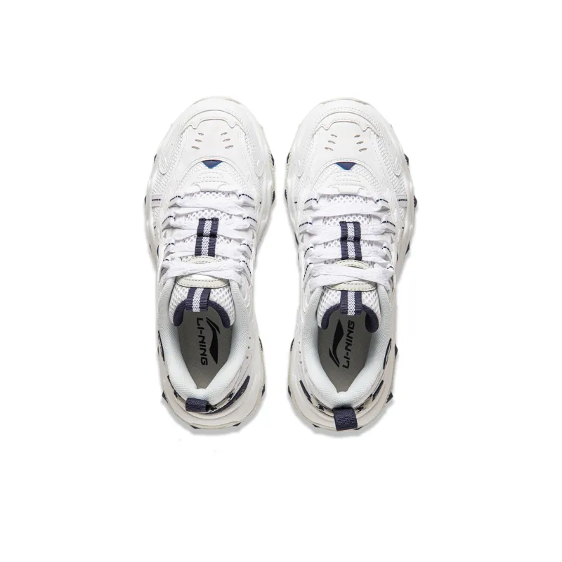 LiNing Cat's Claw Lite 2 Shock Absorbers With Slip Resistant Features Low Top Chunky Sneakers Women's Standard White-3