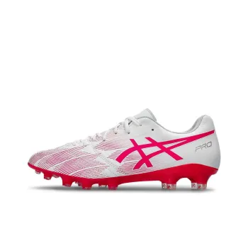 Asics DS Light X FLY Pro 2 AG Rubber Short Studs Cushioning Wear Resistant Soccer Shoes Men's Pink White