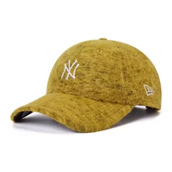 New Era Polyester Sheep Wool Polyamide Baseball Caps Unisex Yellow