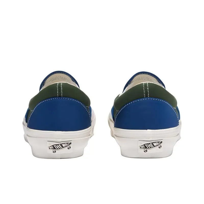 Vans Slip on Premium BMX Reissue 98 Anti Slip Wear Resistant Low Top Skateboard Shoes Unisex Blue Black-3