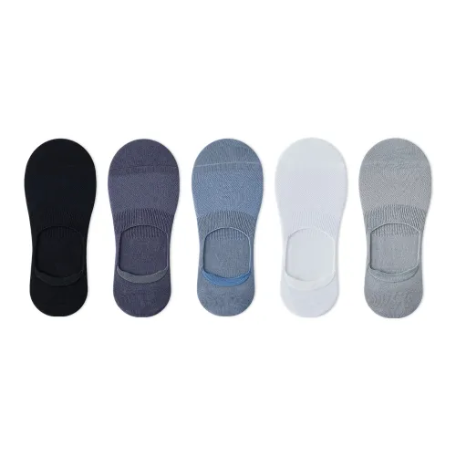 MIIOW No Show Socks Men's 5 Pack Mixed Color