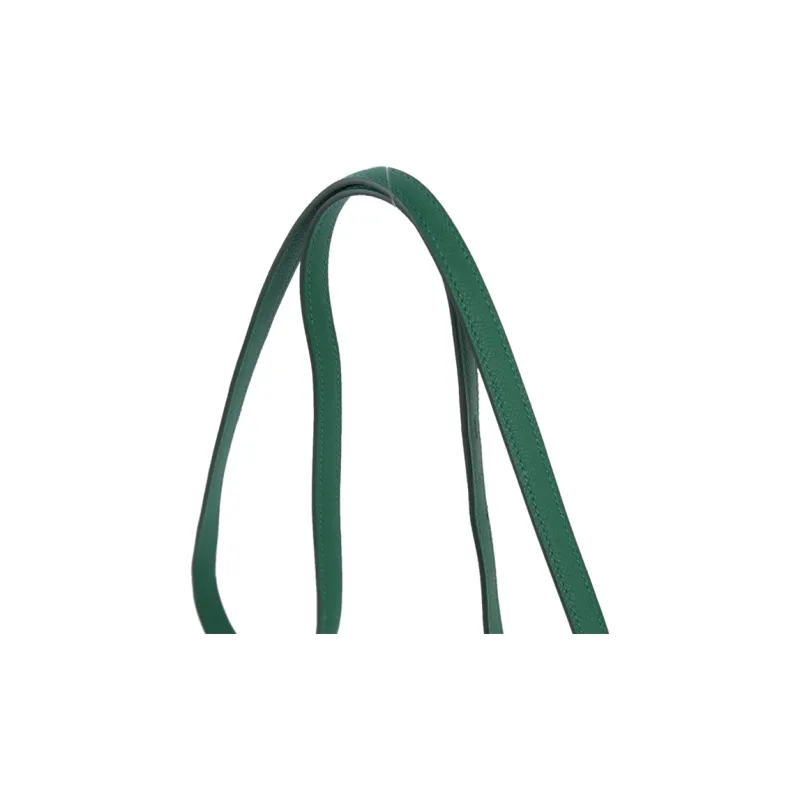 HERMES Constance Epsom Leather Shoulder Bag Crossbody Bag Women's U4 Vert Vertigo Iridescent Green/Velour Green-17
