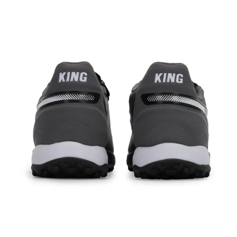 PUMA King TT Rubber Broken Studs Artificial Ground Anti-Slip Wear-Resistant Soccer Shoes Men's Black Gray-2