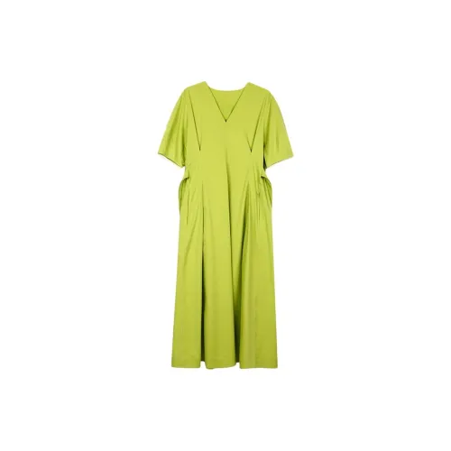 Roselingling Short-Sleeved Dresses Women's Crisp Green