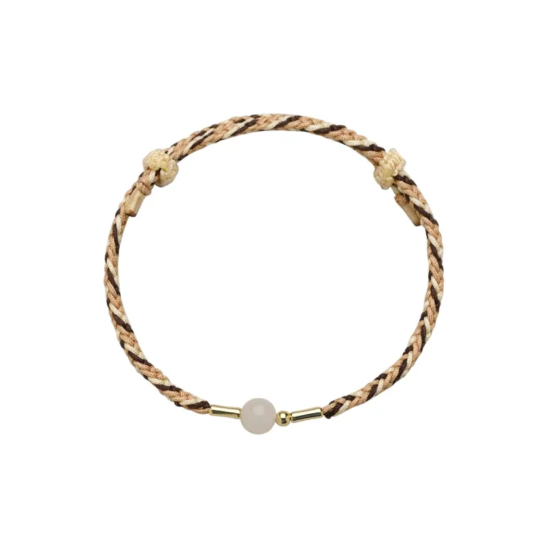 Phoenisess Bracelets Pale Greenish White Jade Unisex-11