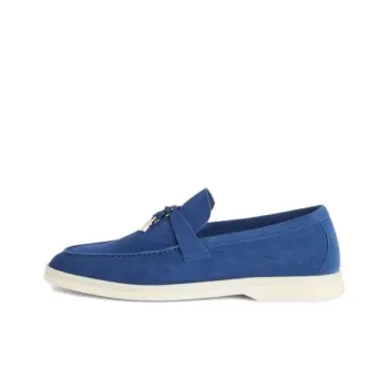 Loro Piana Summer Charms Walk Loafers Women's Blue