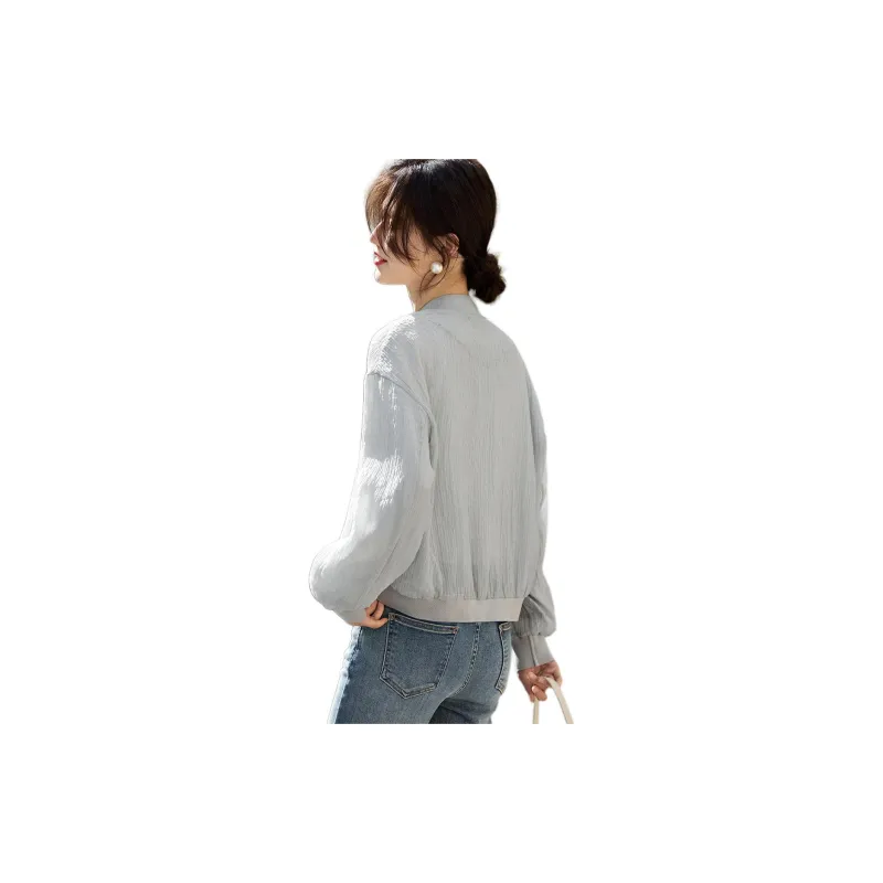 XWI SS24 Baseball Jacket Women's Light Gray-1