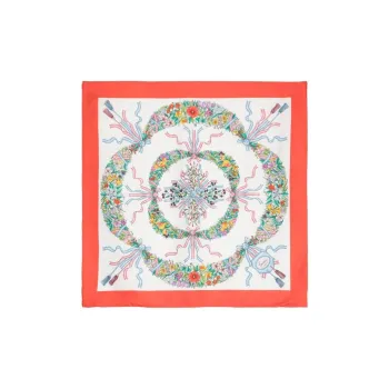 GUCCI Fruit print Silk Scarf