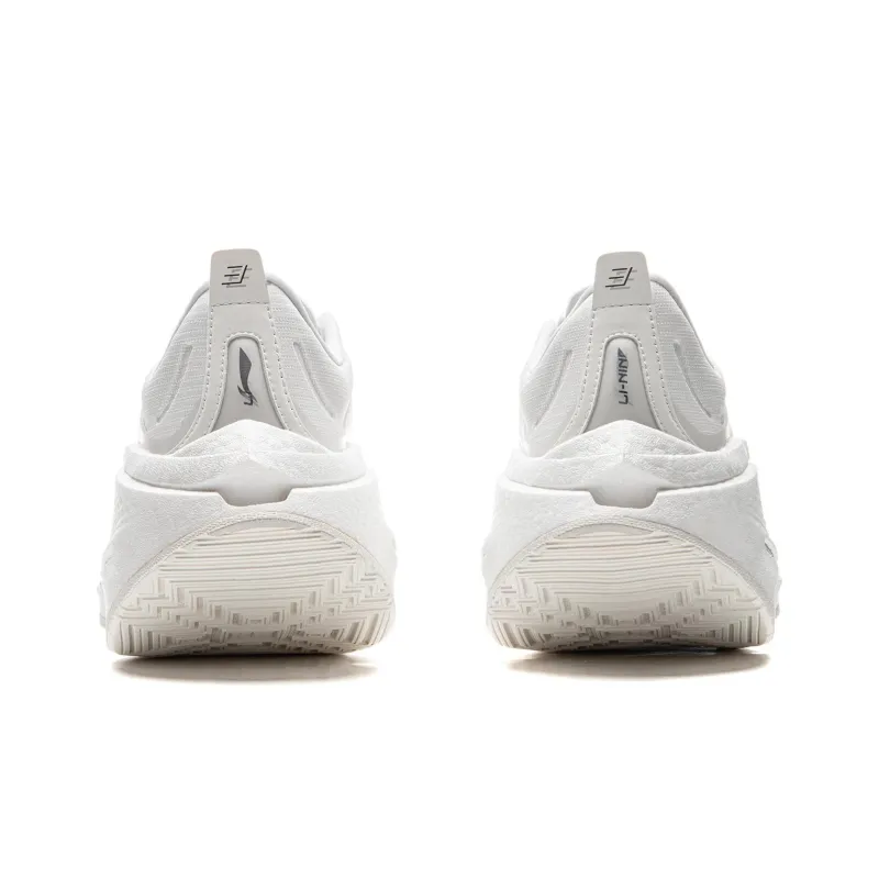 LiNing Shadow 3 ESSENTIAL Cushioning Anti Slip And Wear Resistant Support Rebound Low Top Running Shoes Women's White-5