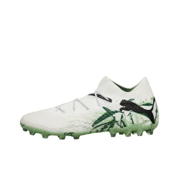 PUMA FUTURE 7 MG Rubber Short Studs Firm Ground Artificial Ground Support Soccer Shoes Unisex White Green