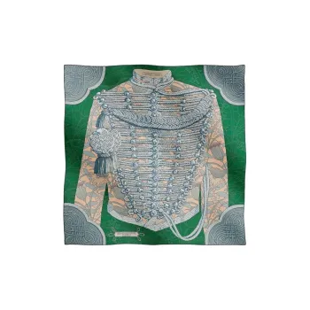 HERMES Silk Silk Scarves Women's Green