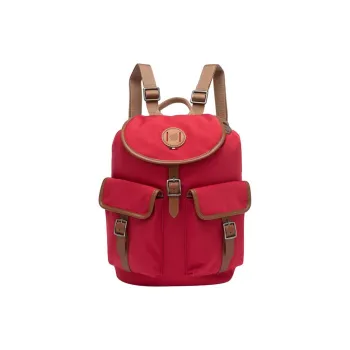 Lafuma Artificial Leather Backpack Medium Size Women's Fake Day Red