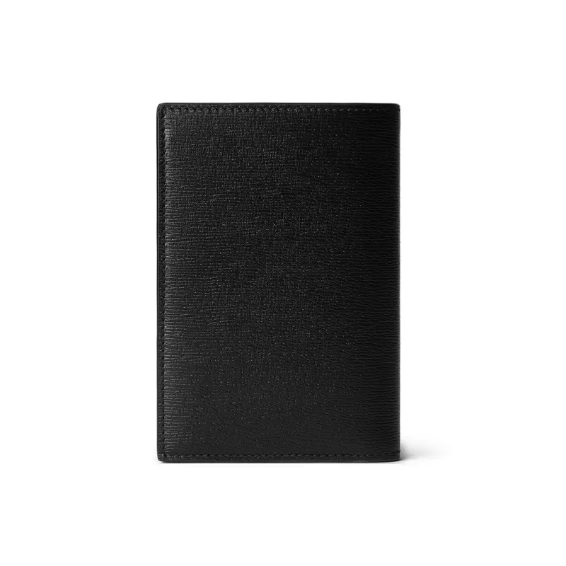GUCCI Leather Passport Holder Unisex Black-2
